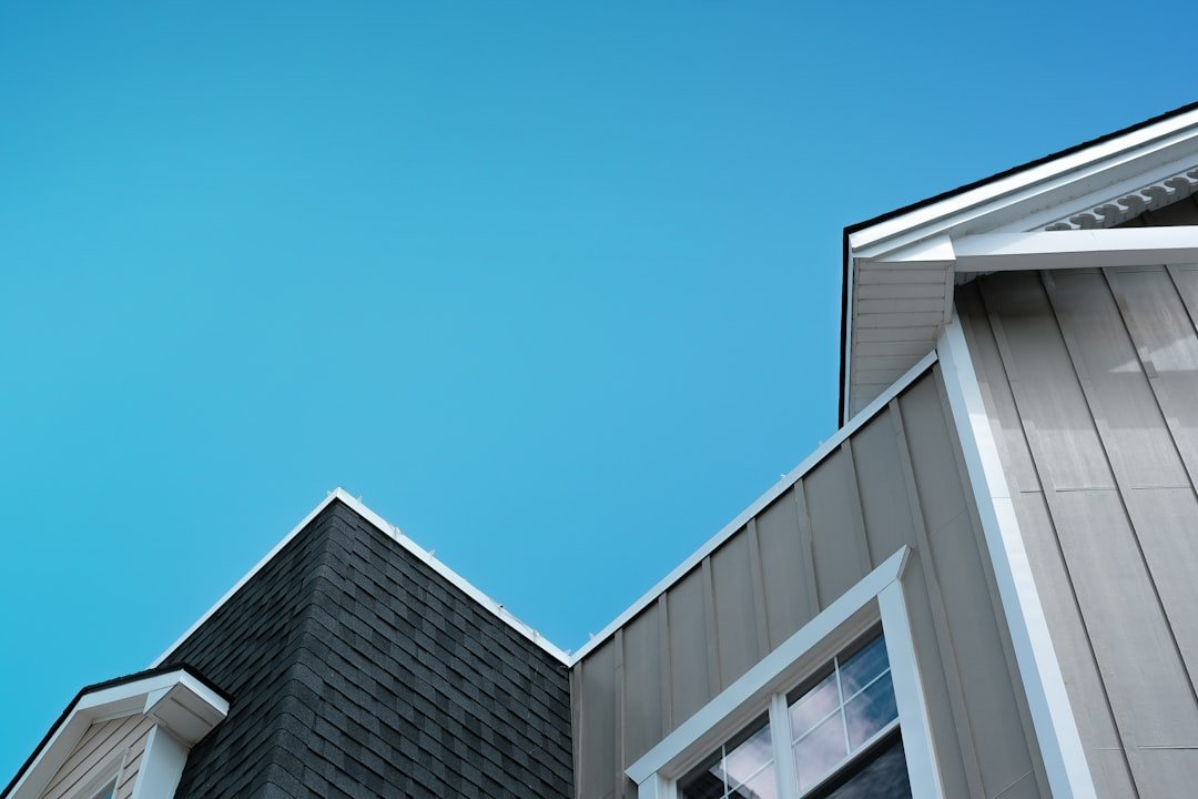 a building with a blue sky in the background