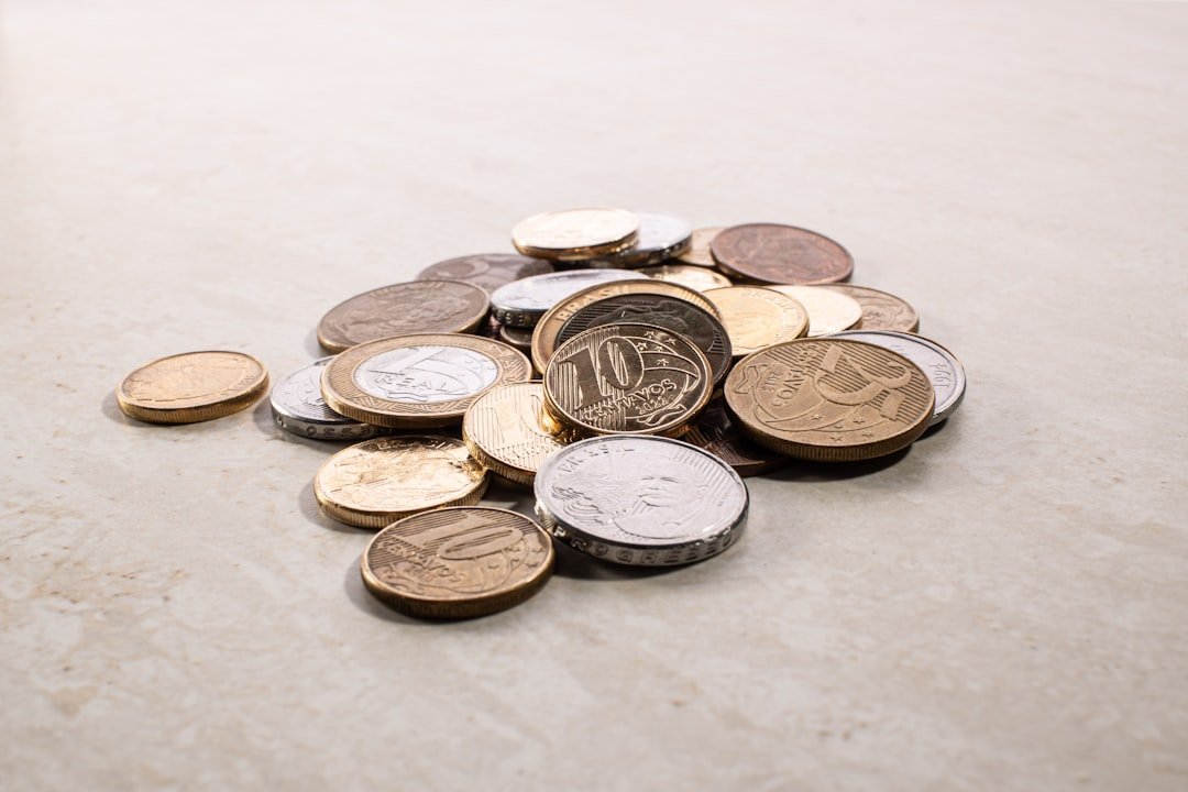 a pile of coins