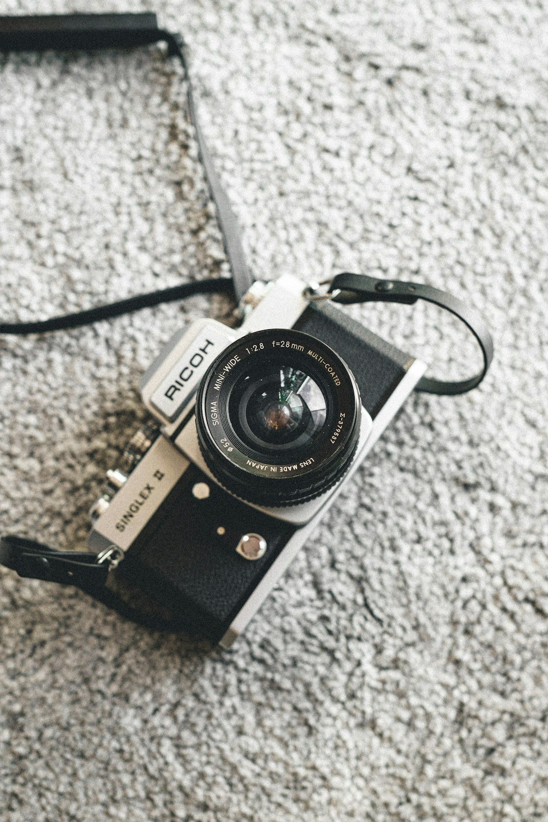 a black and silver camera