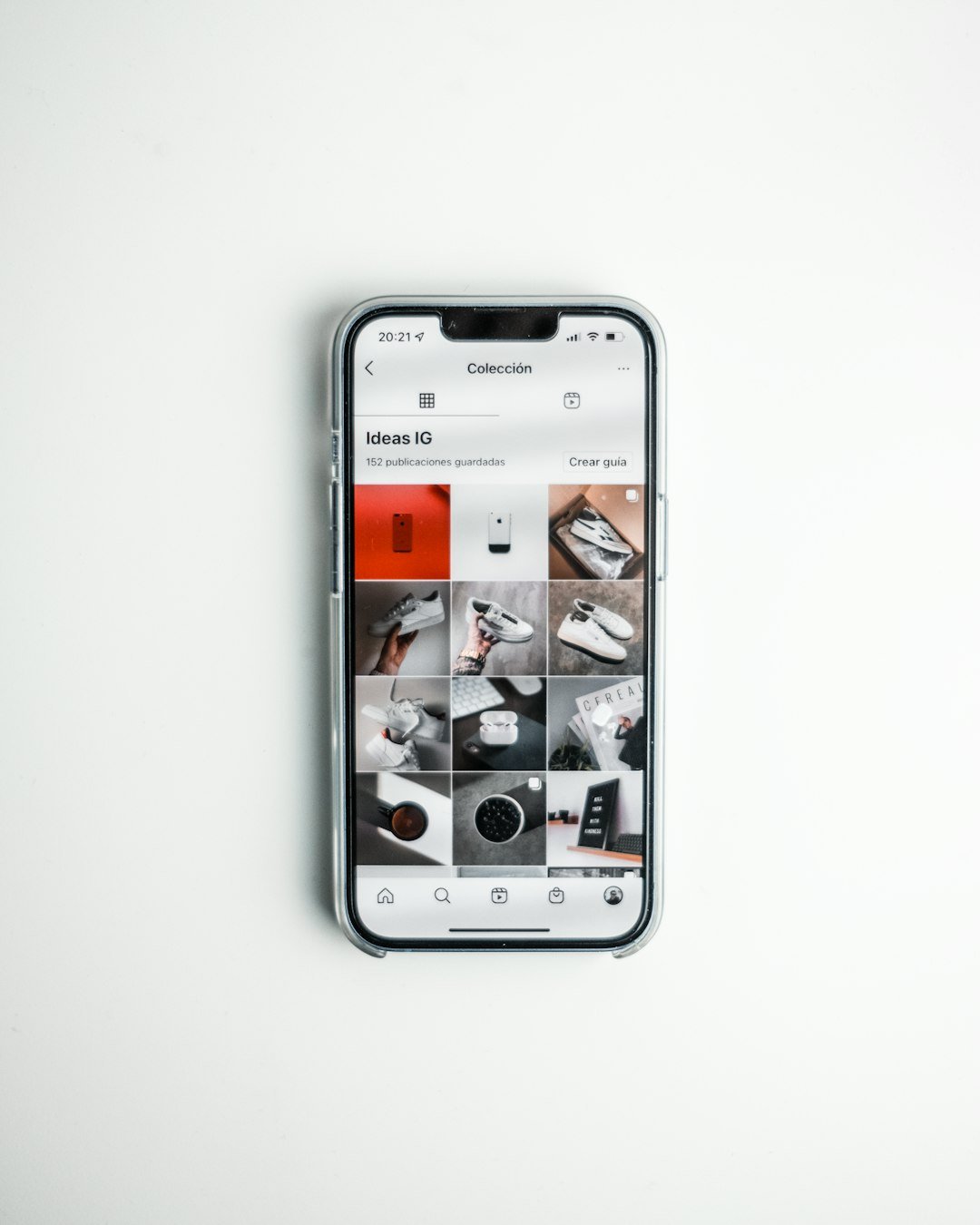 a cell phone sitting on top of a white table
