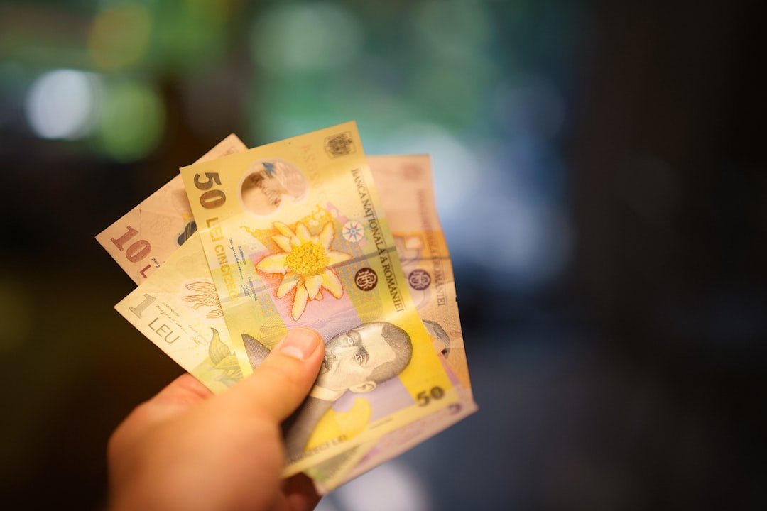A person holding a bunch of money in their hand
