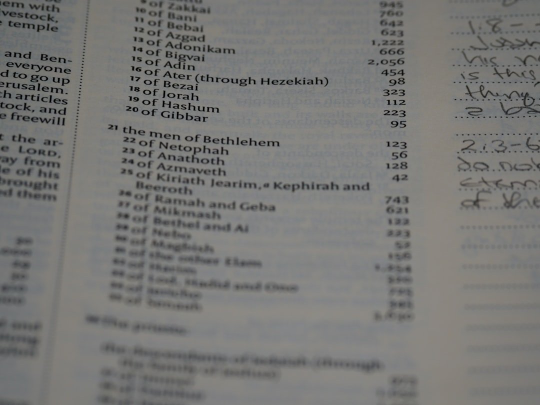 a close up of a book with a lot of writing on it