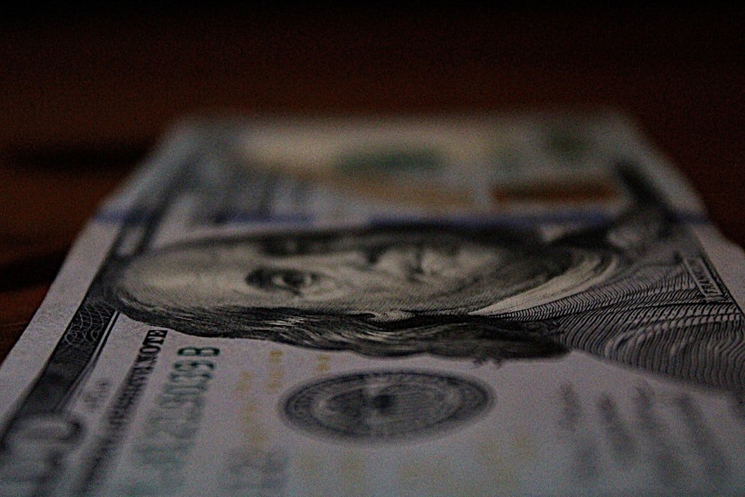 a close up of a one dollar bill